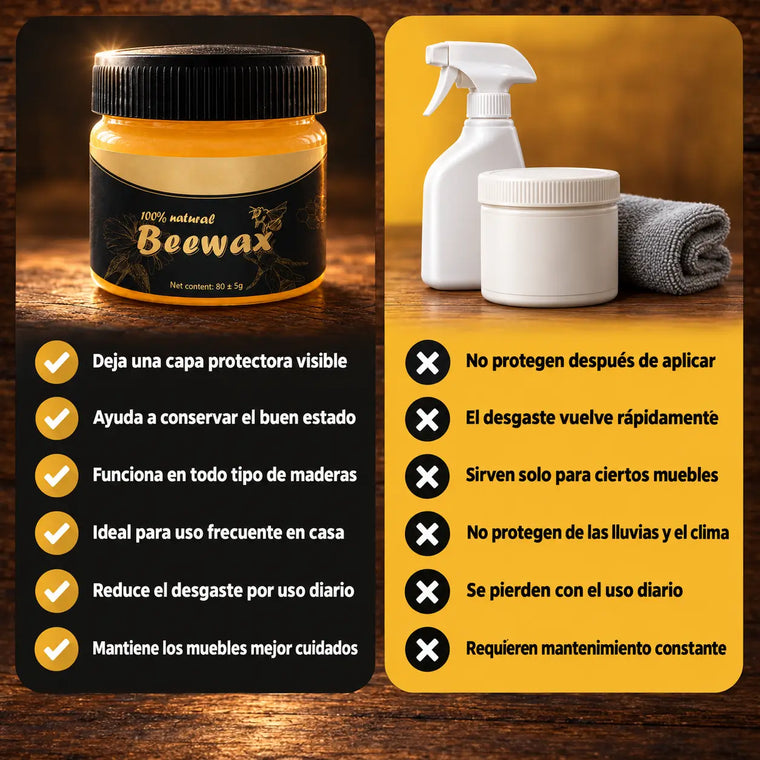 BeeWax cera restauradora de madera