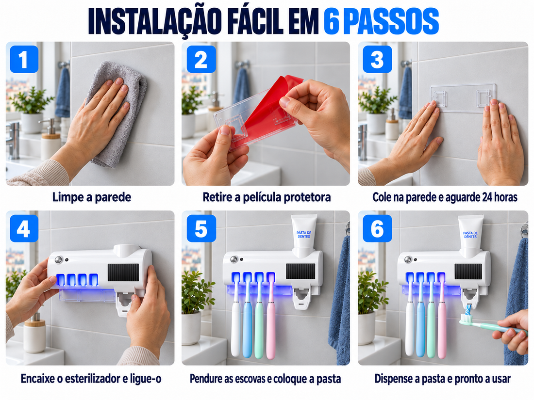 Coloque-o facilmente em poucos passos