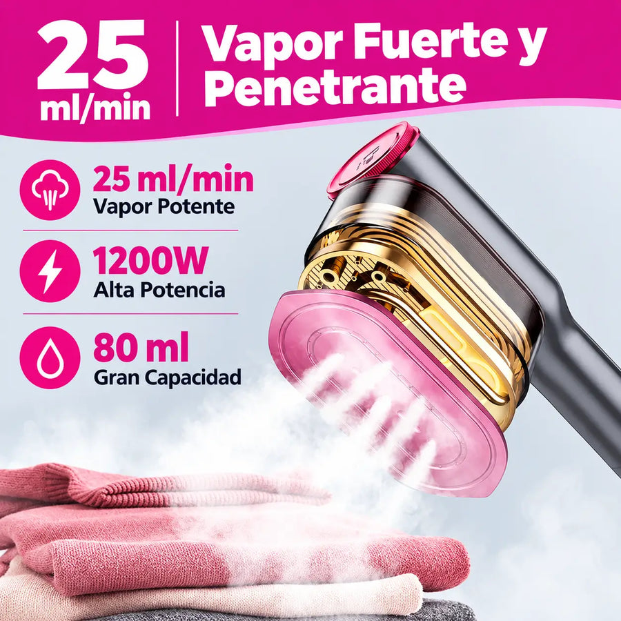 1200W de vapor real, no un juguete