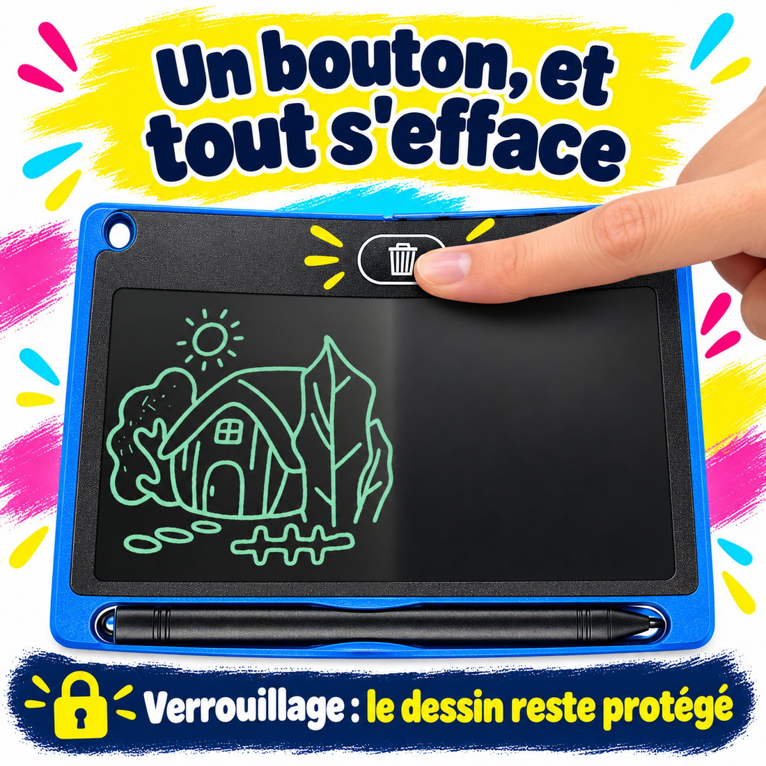 Un bouton, et la page est de nouveau propre