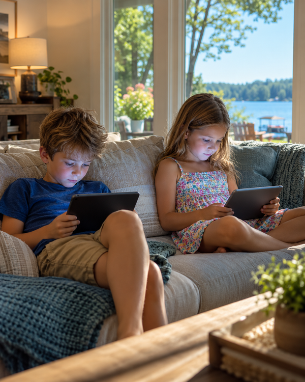 Vacaciones pegados a la tablet