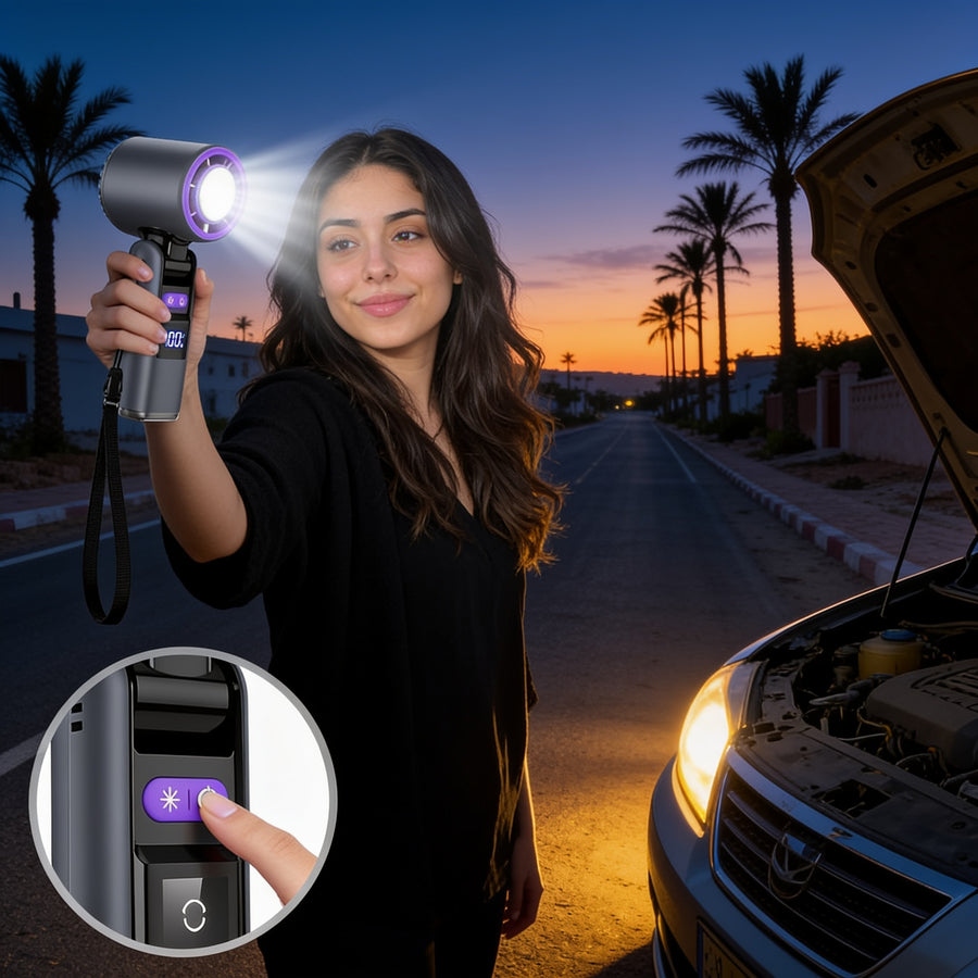 شاشة LED ذكية + ضوء مدمج للاستعمال الليلي